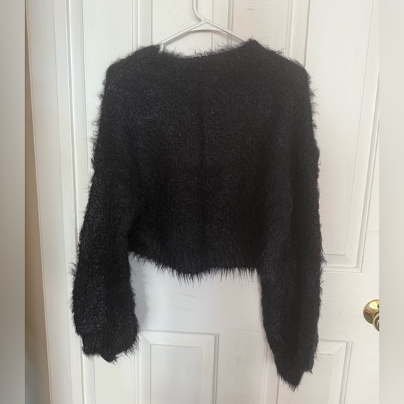 Urban Outfitters Black Fuzzy Sweater - Picture 2 of 3